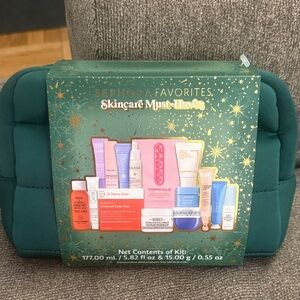 Sephora Favorites Teal Cosmetic Bag